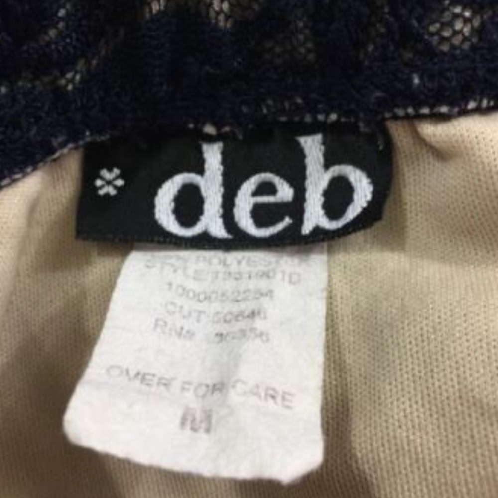Strapless Navy Blue Lace Dress Medium - Picture 6 of 6